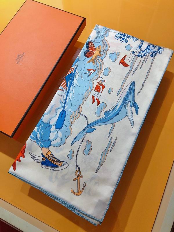 Hermes silk scarf 90X90cm E050992